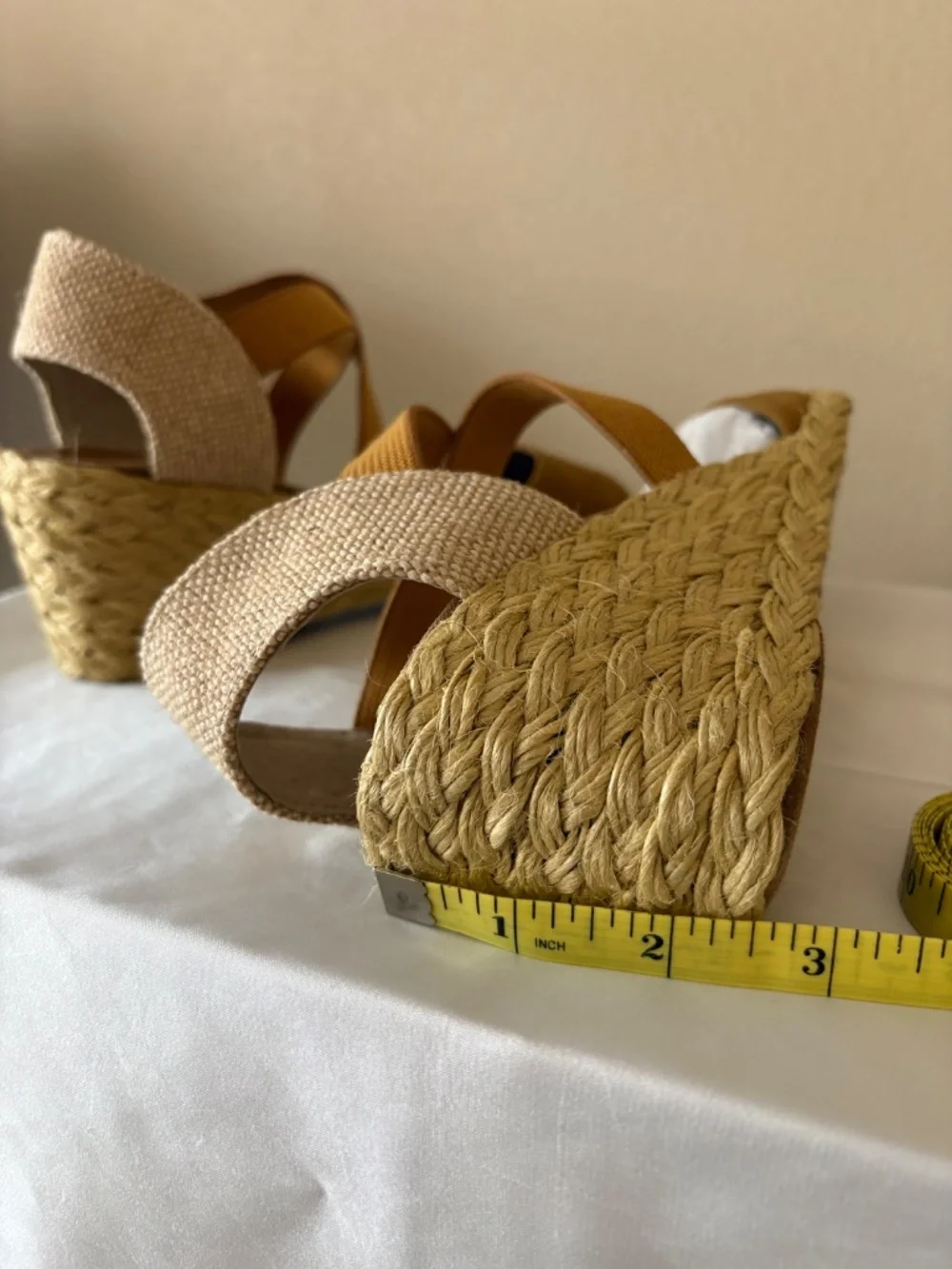 Lauren Ralph Lauren Casandra Toast Espadrilles Size 7